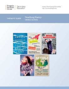 Teaching Poetry Thematic Guide for Middle School cover