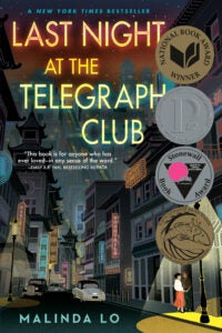 book cover for LAST NIGHT AT THE TELEGRAPH CLUB