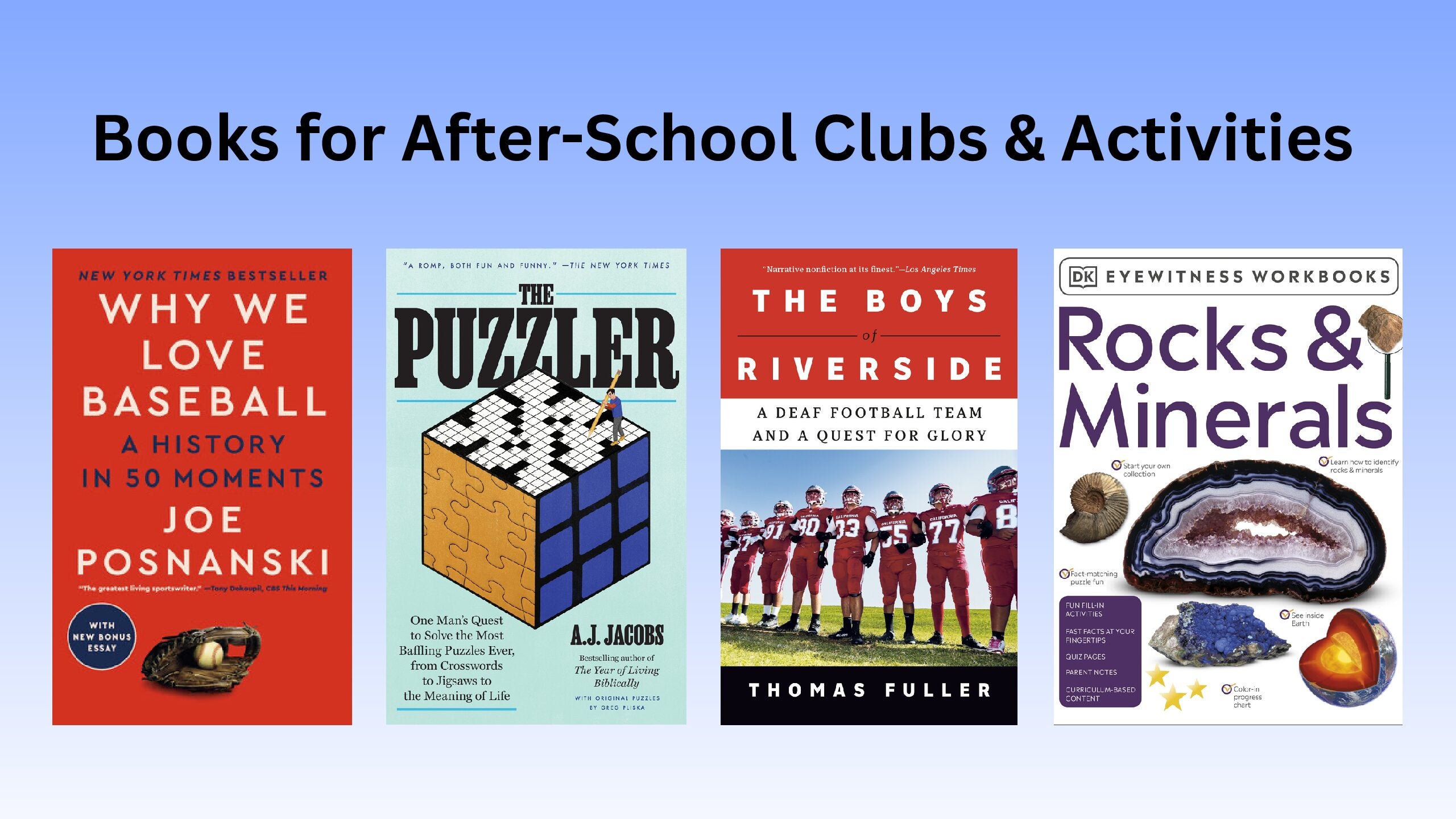 Get Inspired! Books for After-School Clubs & Activities