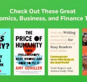 Check Out These Great Economics, Business, and Finance Titles! Book covers: You Are More Than Magic 9780593326619 Writing for Busy Readers 9780593187487 The Price of Humanity 9781685890223 In This Economy? 9780593727874