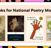 Books for National Poetry Month Book Covers: 9781984862105 POEMS AND PRAYERS (RH) 9780141392134 GREEK AND LATIN LYRIC (Penguin) 9780593803974 FOREST OF NOISE (Knopf) 9781609809072 INK KNOWS NO BORDERS (SSP)